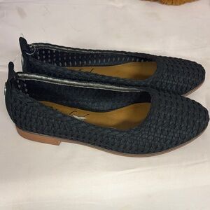 Blowfish Black Woven Ballet Flats